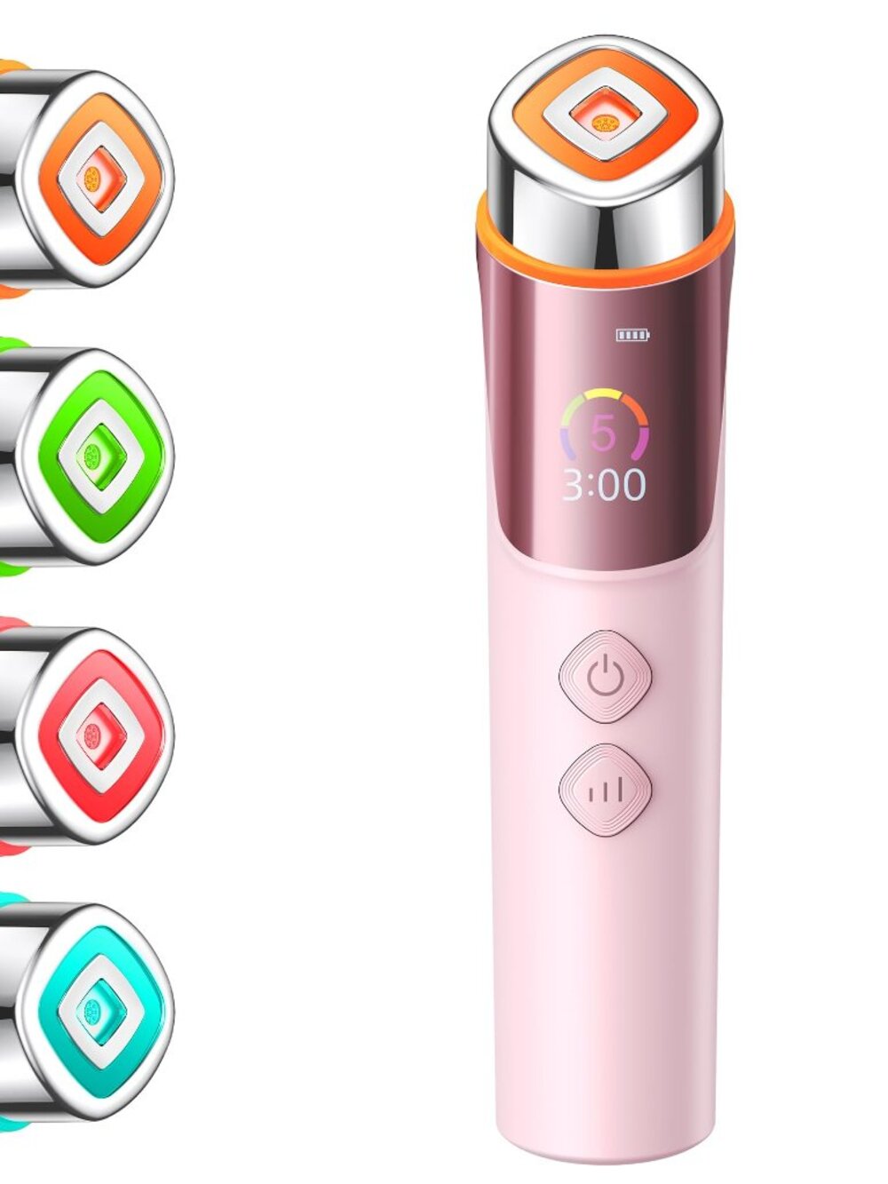 NEW Viconor 6-in-1 Facial Beauty Wand Device, 4 Modes 5 Intensities - Pink